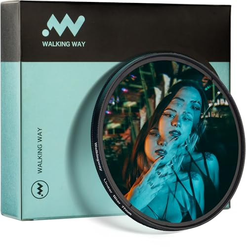 WalkingWay Linearer Prismenfilter 82mm für Kreativfotografie mit Vordergrundunschärfe und Wiederholungseffekten