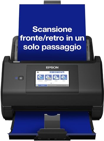 Epson Workforce ES-580W Scanner, Dokumentenscanner (scannt ohne PC, 35 Seiten BZW. 70 Bildern pro Minute, bis DIN A4, beidseitiger Scan in einem Durchgang, automatische Ausrichtung) One Size