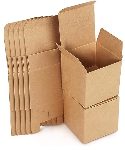15 Stk Geschenkboxen Kraftpapier, Geschenkbox mit deckel, Karton Schachteln 10 x 10 x 10 cm, Schachtel mit deckel, Geschenkbox Quadratisch für Geschenke, Party, Hochzeit