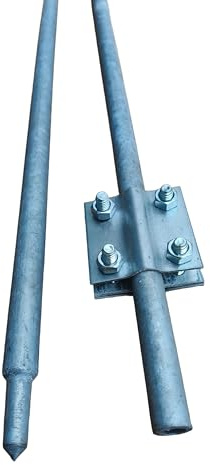 Tiefenerder Erder Erdung Stahl S235JR SET 1,5m 1x1500mm Ø16 feuerverzinkt