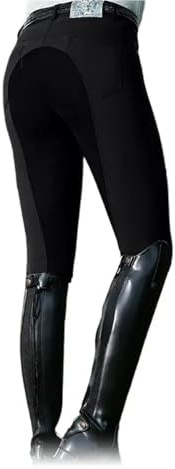 MDSIOKHJ Reithose Reithosen Kleidung for Damen und Herren, modische Hose mit hoher Taille, Radhose, Feste Hose(Black,3XL)