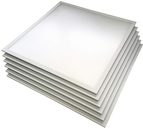 ENOVALITE 6er Pack LED Panel 62x62cm ohne Aufbaurahmen, 36W 3600lm | 4000K Neutralweiß, Deckenleuchte, inkl. Trafo, Rasterleuchten, Einlegeleuchte, Büroleuchten, Rasterdecke