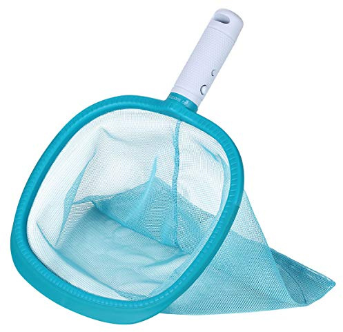 BAYROL Mini Pool&Spa Laubkescher - 25 cm Kescher zum Aufsammeln von Laub & Schmutz auf der Wasseroberfläche & dem Beckenboden - mit allen handelsüblichen Teleskopstangen kompatibel