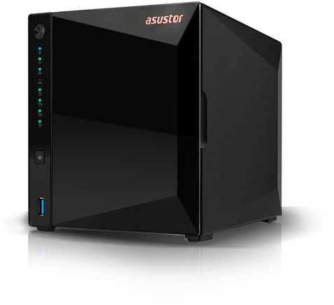Asustor Drivestor 4 Pro Gen2 AS3304T v2, 4 Bay NAS Gehäuse Netzwerkspeicher, 1.7GHz Quad-Core, 2.5GbE Port, 2GB RAM DDR4, Network Attached Storage für Cloud Speicher (Diskless)