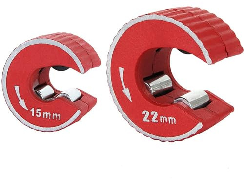 Exogio 2 Pcs Mini, 15-22 mm Kupferrohr Ratschen-Rohrabschneider, Copper Pipe Cutter, Mini Auto Rohr Schneiden Werkzeug für Schneiden Von Kupfer Aluminium Rohren