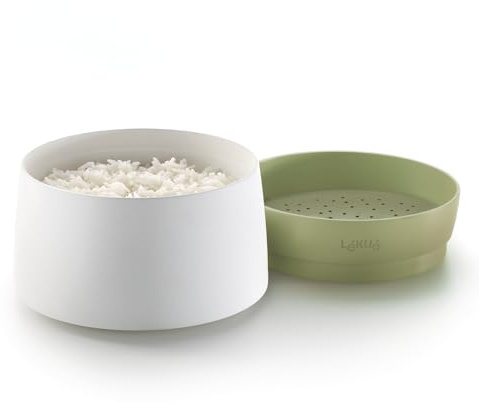 Lékué Quinoa und Reiskocher, Kunststoff, Weiss, Einheitsgröße