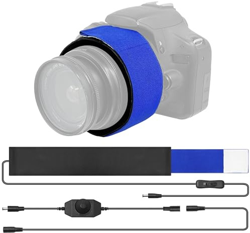 Astromania 30 cm DC Linsenheizungswärmer Tauheizleiste – Stufenloser Temperaturregler für Teleskop-Objektiv mit weniger als 95 mm Durchmesser und Universalkamera