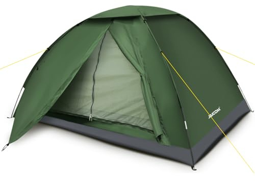JAICOM Zelt 1-4 Personen Camping Zelt, Leicht, Wasserdicht Kuppelzelt | 3-4 Saison Ultraleicht Zelte Mit Kleinem Packmaß, Stabil, für Camping, Trekking, Familie, Outdoor, 1-4 Personen Zelt