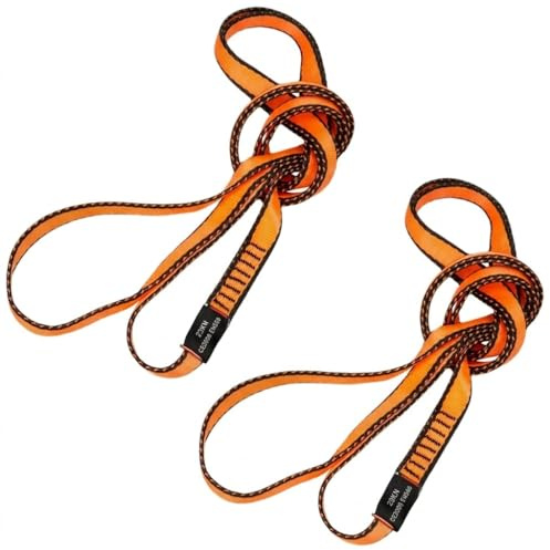 LETTO & TAILOR Kletterschlinge 23KN | Bandschlinge Klettern 19mm | CE Zertifiziert | Nylon Bandschlinge für Yoga, Standplatzbau, Rettung