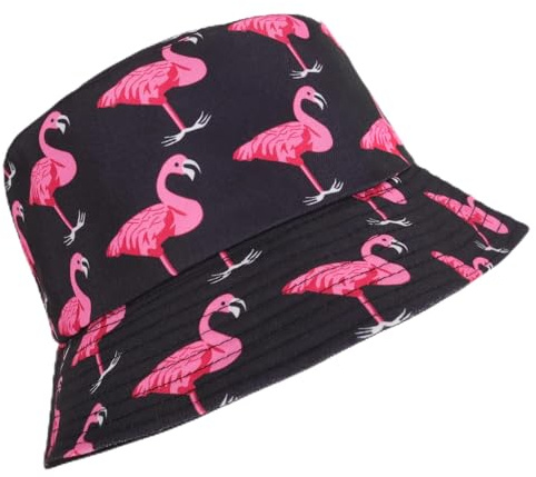 Kaempe Flamingo Hut Fischerhut Herren und Damen, Anglerhut Lustig, Fischerhut Lustig, Bucket Hat