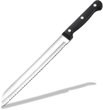 PARENCE.- Brotmesser aus Edelstahl/Küchenmesser mit Wellenschliff und ergonomischem Griff -30cm