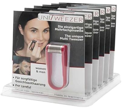 Unitweezer Mini Gesichtsepilierer Display mit 6St