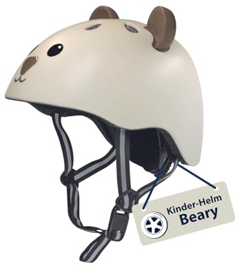 HUDORA Kinderhelm mit süßem Tier-Motiv - Bequemer Kleinkind-Helm in XXS/XS - Sicherer Fahrradhelm - Hochwertiger Kinder-Helm für Mädchen & Jungen - Ideal für Laufrad/Scooter & Fahrrad
