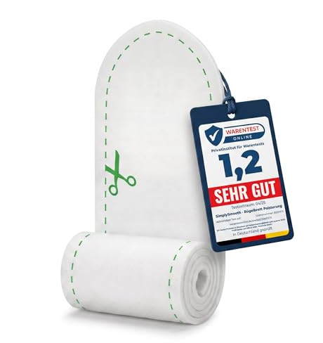 SimplySmooth Bügelbrett Polsterung 150x55cm extra dick (8mm) gepolstert [700gr/m²] - Zuschneidbare Bügeltisch Auflage für Dampfbügeleisen geeignet - Unterlage für Bügelbrettbezüge in XXL
