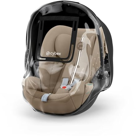 CYBEX Regenverdeck Babyschale Aton und Cloud, Transparent | Schutz vor Wind und Wetter, Einfaches und schnelles Überziehen, Schutzhülle mit seitlichen Luftlöchern