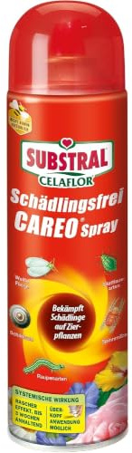 Substral Careo Spray 400 ml gegen Blattläuse, Weiße Fliege & Spinnmilben | Schnelle und breite Wirkung | Vollsystemisch wirkendes gebrauchsfertiges Pumpspray | Mit Überkopf-Anwendung