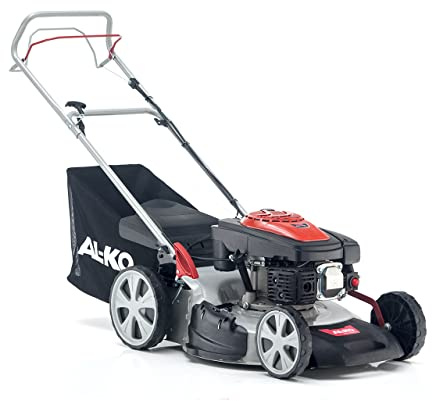 AL-KO Benzin-Rasenmäher Easy 5.10 SP-S (51 cm Schnittbreite, 2.3 kW Motorleistung, zentrale Schnitthöhenverstellung, Robustes Stahlblechgehäuse, mit Hinterrad-Antrieb, für Rasenflächen bis 1800 m²)