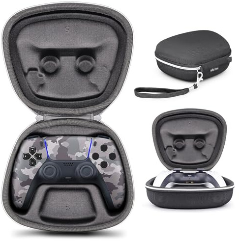 sisma Aufbewahrung Tasche Kompatibel mit PS5 DualSense Wireless Controller,Robuste Tasche für PlayStation 5 Controller,Hard Case Schutz Hülle für Unterwegs