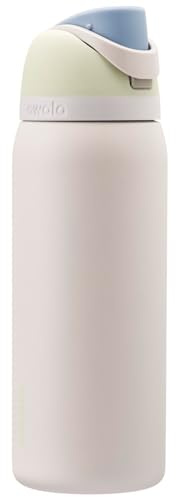 Owala FreeSip Isolierte Edelstahl Trinkflasche mit Strohhalm, 945 ml – BPA-frei, optimal für Sport, Fitness, Outdoor und Reisen, Iced Breeze