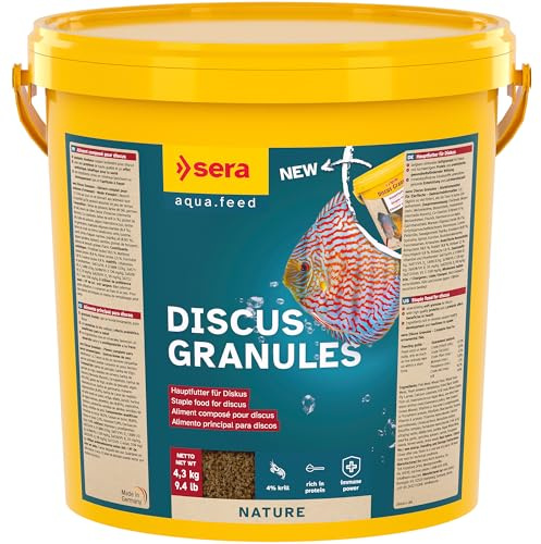 Discus Granules 10 L 4,3 kg |hauptfutter für diskus 10.000 ml | langsam sinkendes softgranulat | mit hochwertigem Protein und prebiotischer, gesundheitsfördernder Wirkung