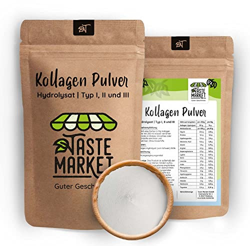 Kollagen Pulver 2 kg GRÖSSENAUSWAHL | Collagen Hydrolysat ohne Zusätze | geschmacksneutral | Eiweiß Pulver | Peptide Typ 1,2,3 (2 kg)