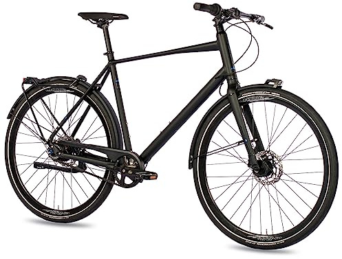 Airtracks 28 Zoll Herren Urban Bike UR.2880 Gates Riemen Nexus 8 | Urban Bike mit Gates Carbon Drive Riemen, Shimano Nexus 8-Gang Nabenschaltung und leichter Alu-Starrgabel