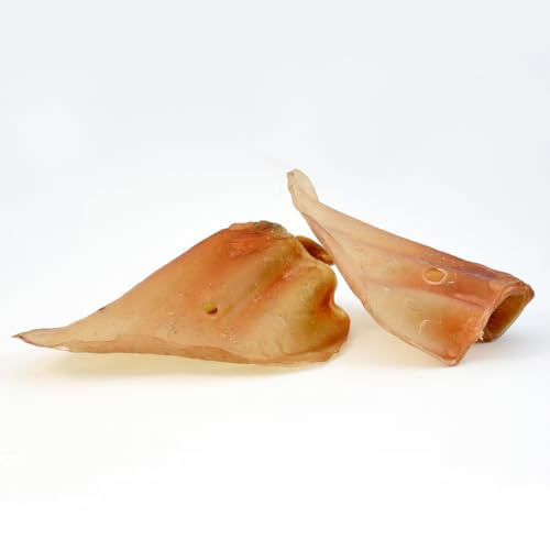FRESCO Dog Rinderohren für Hunde – 100 % Naturkauartikel aus Rind – fettarm & proteinreich – unterstützt Zahnpflege – getreidefrei & ohne Zusätze – idealer Kausnack für alle Hundegrößen - 500g