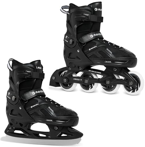 RAVEN Pulse 2in1 Schlittschuhe Inline Skates Inliner für Kinder und Erwachsene verstellbar