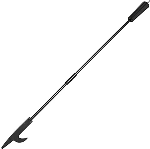 onlyfire 91,5 cm Stahl Kamin Feuerhaken Holzkohle Schürhaken | Langer Ergonomischer Griff, Sicheres Handhaben von Glut & Asche, Vielseitig Einsetzbar