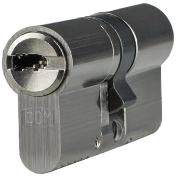 DOM ix Twido Doppelzylinder 45/60 | Schließzylinder Zylinder | Bohrschutz Anti-Bumping Picking-Schutz Kopierschutz | Not-und Gefahrenfunktion | Patentschutz | Sicherungskarte & 5 Schlüssel | Modular