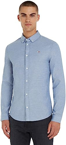 Tommy Jeans Herren Hemd TJM Slim Langarm