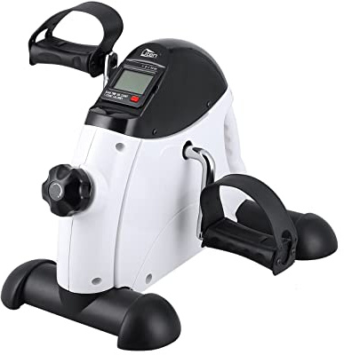 Mini Heimtrainer, Uten Arm- und Beintrainer Senioren elektrisch Minibike Bewegungstrainer, Ausdauertraining mit einstellbare Widerstand LCD Display, rutschfester Matte für Reha Maßnahmen, Zuhause Büro