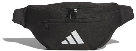 adidas Unisex Essentials Waist Bag Waist Pack, Black/White, One Size