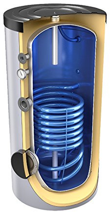 200 L Warmwasserspeicher mit 1 Wärmetauscher inkl. Isolierung
