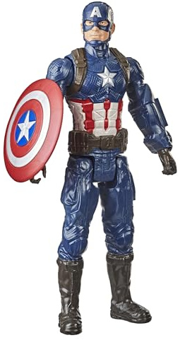Marvel Avengers Titan Hero Serie Captain America, 30 cm große Action-Figur, Spielzeug für Kinder ab 4 Jahren