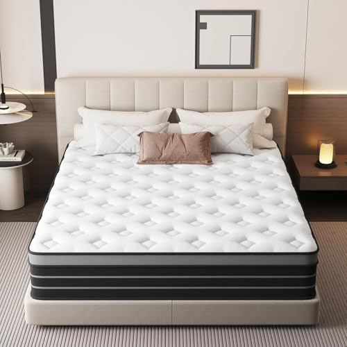 CBAEC-RSN Matratze 180x200 Höhe 20cm Schaumstoff Boxspringbett Härtegrad H3 | Bewegungsisolierend, frei von Glasfaser, Gel-Memory-Schaum, 7-Zonen-orthopädische Einzelfederbox, bequem und atmungsaktiv