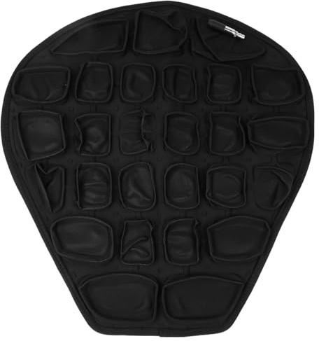 Sarini Motorrad-Sitzkissen, Aufblasbares Luftsitzkissen zur Druckentlastung, Universelles Motorrad-Bankkissen, Ergonomisches Komfortpolster für Fahrer, Größe 37,5 x 36 x 3,5 cm