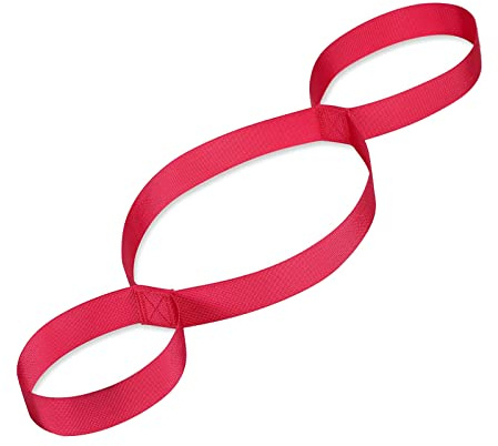 Schlaufe - Dehnungsband Stretching - Yogagurt für Yoga Pilates & Faszien Training - insgesamt ca. 75cm lang - 3,8cm breit - Dehnhilfe + Nachhaltige Schmerztherapie & Engpassdehnung