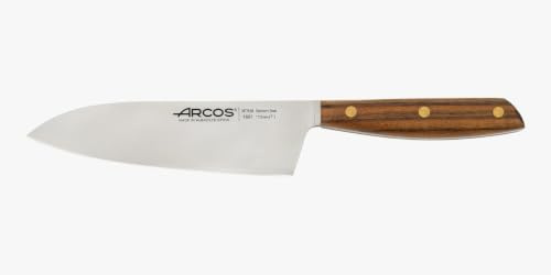 Arcos Nordika Serie Deba Messer - Edelstahl NITRUM - Klinge 170 mm - Griff aus 100% natürlichem Ovengkol Holz aus FSC-zertifizierten Wäldern - Verpackung 100% recycelt