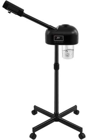 MINRS 750W Gesichtsdampfer Vapozon Bedampfer Kosmetik mit Ozon, Kosmetik Dampfgerät mit Timer und Heißer, Gesichtssauna Verdampfer mit LCD-Bedienfeld für Salon und Zuhause