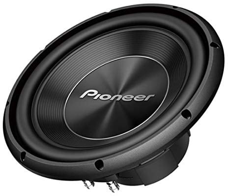 Pioneer TS-A300D4 Subwoofer mit Doppelschwingspule für den Gehäuseeinbau (1.500 W), 30 cm/12", IMPP Membran für kraftvollen Klang, kontinuierliche Ausgangsleistung 500 W, schwarz