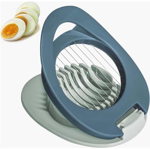 Multifunktionaler Eierschneider, Eierschneider mit Edelstahldraht, für gekochte Eier, Erdbeeren, weiche Früchte, Lebensmittel und Küchenzubehör