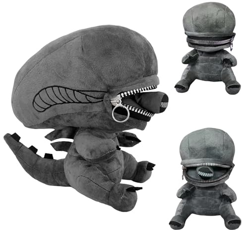 Xenomorph Plüschtiere, Zipper Mouth Plush, Fun Zipper Plush Figure, Filmfigur Plüsch Xenomorpher, Alien Interactive Doll, Alien-Filmreihe Plüschtier, Xenomorph Zippermouth Alien Plüsch, Sofa Dekor
