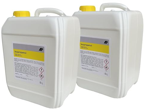 Isopropanol 99,9%, 10 L (2 x 5L) – Qualität: Rein (Purum), Reiniger, Entfetter und Lösungsmittel (1)