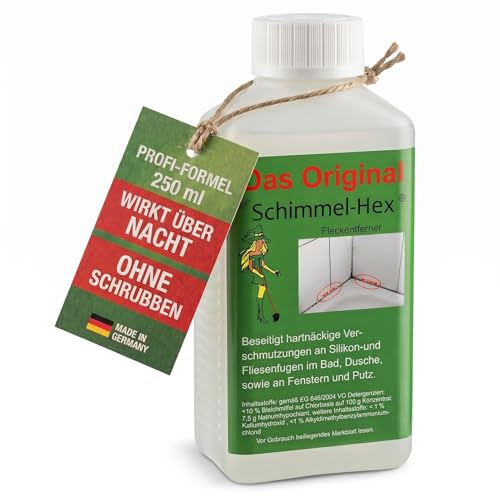 Schimmel-Hex Original – Schimmelentferner, Schimmel-Vernichter & Schimmel-Reiniger für Silikonfugen & Fliesenfugen – Antischimmelmittel & Fugenreiniger für Bad, Dusche, Fenster & Fliesen – 1 x 250 ml