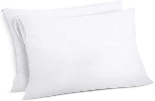 Utopia Bedding Wasserdichter Kissenbezug 80x80 cm (2er Set) mit Reißverschluss, Kissenschoner, Oeko-TEX Zertifiziert Kissenhülle