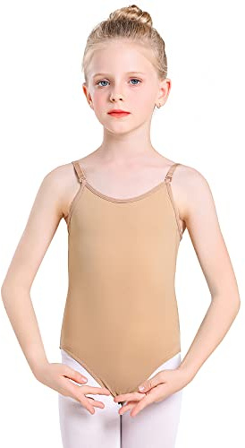 Monbessi Body Ballett Mädchen Turnanzug Nude Nahtlose Ballettanzug Tanzen Unterwäsche für Kinder und Erwachsene (S (Höhe: 120-140cm, 5-8 Jahre))