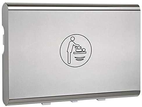 KEMMLIT Calella Wickeltisch- klappbar als Wandwickeltisch/Wickelregal, TÜV, Edelstahl