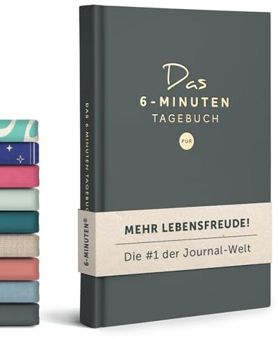 6-Minuten® Tagebuch für Erwachsene 2026 (Das Original) – Mehr Achtsamkeit, Resilienz & Selbstliebe – Dankbarkeitstagebuch, Journal Buch – Achtsamkeitstagebuch in 22 Sprachen übersetzt