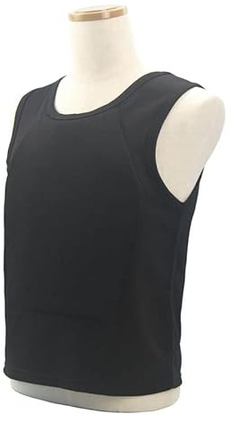 Schusssichere Weste Echt Herren Damen 3A Klasse 1 tragbar super Bequeme stichfeste Westen leicht wasserdicht atmungsaktiv (DE/NL/SE/PL, Alphanumerisch, Einheitsgröße, Regular, Regular, XL, black)